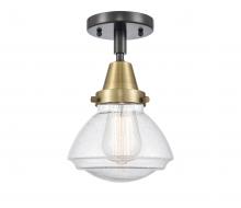 Innovations Lighting 447-1C-BAB-G324 - Olean - 1 Light - 7 inch - Black Antique Brass - Flush Mount