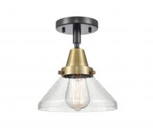 Innovations Lighting 447-1C-BAB-G4474 - Caden - 1 Light - 8 inch - Black Antique Brass - Flush Mount