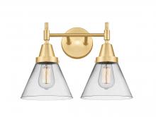 Innovations Lighting 447-2W-SG-G42 - Cone - 2 Light - 17 inch - Satin Gold - Bath Vanity Light