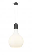 Innovations Lighting 492-1S-BK-G581-14 - Amherst - 1 Light - 14 inch - Matte Black - Stem hung - Pendant