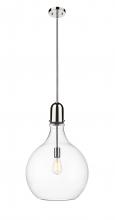 Innovations Lighting 492-1S-PN-G582-16 - Amherst - 1 Light - 16 inch - Polished Nickel - Stem hung - Pendant