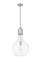 Innovations Lighting 492-1S-SN-G582-14 - Amherst - 1 Light - 14 inch - Brushed Satin Nickel - Stem hung - Pendant