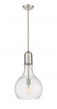 Innovations Lighting 492-1S-SN-G584-12 - Amherst - 1 Light - 12 inch - Brushed Satin Nickel - Stem hung - Mini Pendant