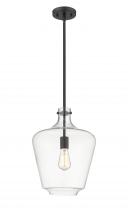 Innovations Lighting 493-1S-BK-G502-12 - Norwalk - 1 Light - 12 inch - Matte Black - Stem hung - Mini Pendant