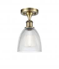 Innovations Lighting 516-1C-AB-G382 - Castile - 1 Light - 6 inch - Antique Brass - Semi-Flush Mount