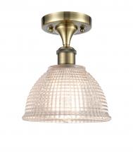 Innovations Lighting 516-1C-AB-G422 - Arietta - 1 Light - 8 inch - Antique Brass - Semi-Flush Mount