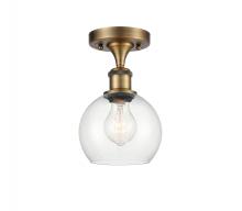 Innovations Lighting 516-1C-BB-G122-6 - Athens - 1 Light - 6 inch - Brushed Brass - Semi-Flush Mount