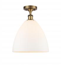 Innovations Lighting 516-1C-BB-GBD-121 - Bristol - 1 Light - 12 inch - Brushed Brass - Semi-Flush Mount