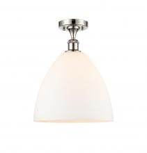 Innovations Lighting 516-1C-PN-GBD-121 - Bristol - 1 Light - 12 inch - Polished Nickel - Semi-Flush Mount