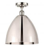 Innovations Lighting 516-1C-PN-MBD-12-PN - Bristol - 1 Light - 12 inch - Polished Nickel - Semi-Flush Mount