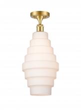 Innovations Lighting 516-1C-SG-G671-8 - Cascade - 1 Light - 8 inch - Satin Gold - Semi-Flush Mount