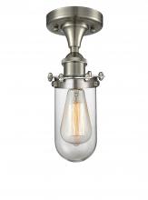 Innovations Lighting 516-1C-SN-CE231-CL - Kingsbury - 1 Light - 4 inch - Brushed Satin Nickel - Flush Mount