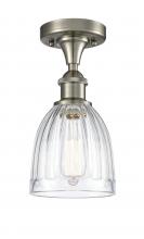 Innovations Lighting 516-1C-SN-G442 - Brookfield - 1 Light - 6 inch - Brushed Satin Nickel - Semi-Flush Mount