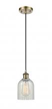 Innovations Lighting 516-1P-AB-G2511 - Caledonia - 1 Light - 5 inch - Antique Brass - Cord hung - Mini Pendant