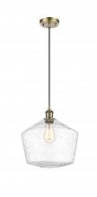 Innovations Lighting 516-1P-AB-G654-12 - Cindyrella - 1 Light - 12 inch - Antique Brass - Cord hung - Mini Pendant