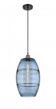 Innovations Lighting 516-1P-BAB-G557-10BL - Vaz - 1 Light - 10 inch - Black Antique Brass - Cord hung - Mini Pendant