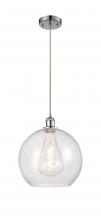 Innovations Lighting 516-1P-PC-G124-12 - Athens - 1 Light - 12 inch - Polished Chrome - Cord hung - Mini Pendant