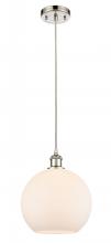 Innovations Lighting 516-1P-PN-G121-10 - Athens - 1 Light - 10 inch - Polished Nickel - Cord hung - Mini Pendant