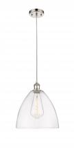 Innovations Lighting 516-1P-PN-GBD-122 - Bristol - 1 Light - 12 inch - Polished Nickel - Cord hung - Mini Pendant