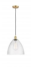 Innovations Lighting 516-1P-SG-GBD-124 - Bristol - 1 Light - 12 inch - Satin Gold - Cord hung - Mini Pendant