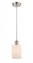 Innovations Lighting 516-1P-SN-G341 - Hadley - 1 Light - 5 inch - Brushed Satin Nickel - Cord hung - Mini Pendant