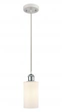 Innovations Lighting 516-1P-WPC-G801 - Clymer - 1 Light - 4 inch - White Polished Chrome - Cord hung - Mini Pendant