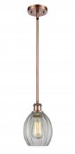 Innovations Lighting 516-1S-AC-G82 - Eaton - 1 Light - 6 inch - Antique Copper - Mini Pendant