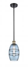 Innovations Lighting 516-1S-BAB-G557-6BL - Vaz - 1 Light - 6 inch - Black Antique Brass - Mini Pendant