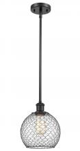 Innovations Lighting 516-1S-BK-G122-8CBK - Farmhouse Chicken Wire - 1 Light - 8 inch - Matte Black - Mini Pendant