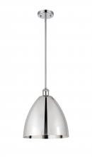 Innovations Lighting 516-1S-PC-MBD-12-PC - Bristol - 1 Light - 12 inch - Polished Chrome - Pendant