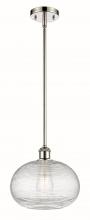 Innovations Lighting 516-1S-PN-G555-10CL - Ithaca - 1 Light - 10 inch - Polished Nickel - Mini Pendant