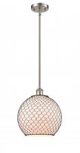 Innovations Lighting 516-1S-SN-G121-10CBK - Farmhouse Chicken Wire - 1 Light - 10 inch - Brushed Satin Nickel - Mini Pendant