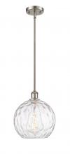 Innovations Lighting 516-1S-SN-G1215-10 - Athens Water Glass - 1 Light - 10 inch - Brushed Satin Nickel - Mini Pendant