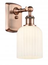 Innovations Lighting 516-1W-AC-G559-5GWH - Bridal Veil - 1 Light - 5 inch - Antique Copper - Sconce