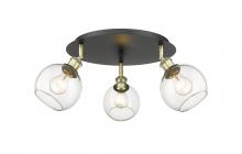 Innovations Lighting 516-3C-BAB-G122-6 - Athens - 3 Light - 18 inch - Black Antique Brass - Flush Mount