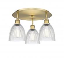 Innovations Lighting 516-3C-BB-G382 - Castile - 3 Light - 18 inch - Brushed Brass - Flush Mount