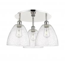 Innovations Lighting 516-3C-PN-GBD-94 - Bristol - 3 Light - 21 inch - Polished Nickel - Flush Mount