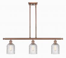 Innovations Lighting 516-3I-AC-G559-5CL - Bridal Veil - 3 Light - 36 inch - Antique Copper - Cord hung - Island Light