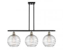 Innovations Lighting 516-3I-BAB-G1213-10 - Athens Deco Swirl - 3 Light - 37 inch - Black Antique Brass - Cord hung - Island Light