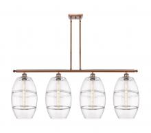 Innovations Lighting 516-4I-AC-G557-10CL - Vaz - 4 Light - 48 inch - Antique Copper - Cord hung - Island Light