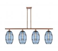 Innovations Lighting 516-4I-AC-G557-8BL - Vaz - 4 Light - 48 inch - Antique Copper - Cord hung - Island Light