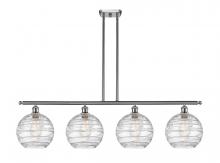 Innovations Lighting 516-4I-SN-G1213-10 - Athens Deco Swirl - 4 Light - 48 inch - Brushed Satin Nickel - Cord hung - Island Light