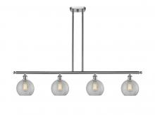 Innovations Lighting 516-4I-SN-G125-8 - Athens - 4 Light - 48 inch - Brushed Satin Nickel - Cord hung - Island Light