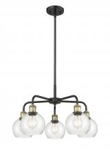 Innovations Lighting 516-5CR-BAB-G124-6 - Athens - 5 Light - 24 inch - Black Antique Brass - Chandelier