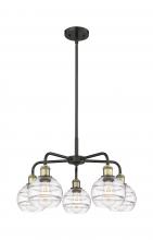 Innovations Lighting 516-5CR-BAB-G556-6CL - Rochester - 5 Light - 24 inch - Black Antique Brass - Chandelier