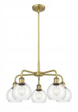 Innovations Lighting 516-5CR-BB-G122-6 - Athens - 5 Light - 24 inch - Brushed Brass - Chandelier