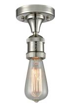 Innovations Lighting 517-1C-PN-LED - Bare Bulb - 1 Light - 5 inch - Polished Nickel - Semi-Flush Mount