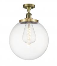 Innovations Lighting 517-1CH-AB-G202-14 - Beacon - 1 Light - 14 inch - Antique Brass - Semi-Flush Mount