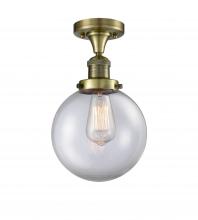 Innovations Lighting 517-1CH-AB-G202-8 - Beacon - 1 Light - 8 inch - Antique Brass - Semi-Flush Mount