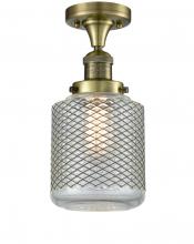 Innovations Lighting 517-1CH-AB-G262 - Stanton - 1 Light - 6 inch - Antique Brass - Semi-Flush Mount